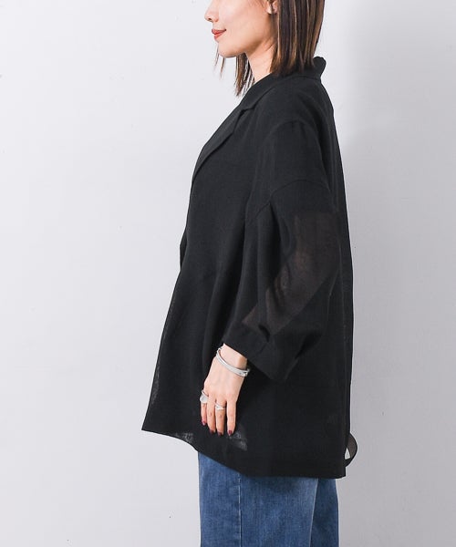 Lallia Mu｜コクーンスリーブメッシュジャケット [[2612260]][F