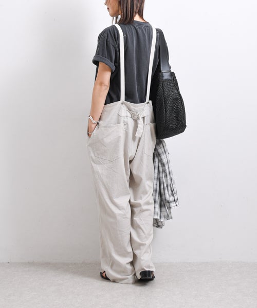 W｜麻ストレッチサロペPT [[IZK26009]][F] | ma28 ONLINE STORE
