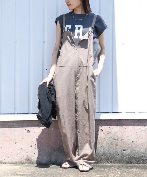 W｜麻ストレッチサロペPT [[IZK26009]][F] | ma28 ONLINE STORE