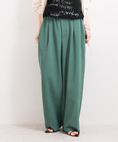 【美品】L1 Premium パンツ モスグリーン XS W｜パイピングセミカーブパンツ [[IZK26010]][F] | ma28 ONLINE STORE