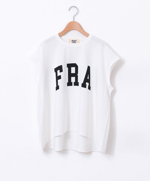 新品タグ付き margaux マルゴー 刺繍ロゴバックテールシャツ 近年モデル MARGAUX VINTAGE｜FRA ノースリーブlogo-TEE [[MG CT-26073-S]][F