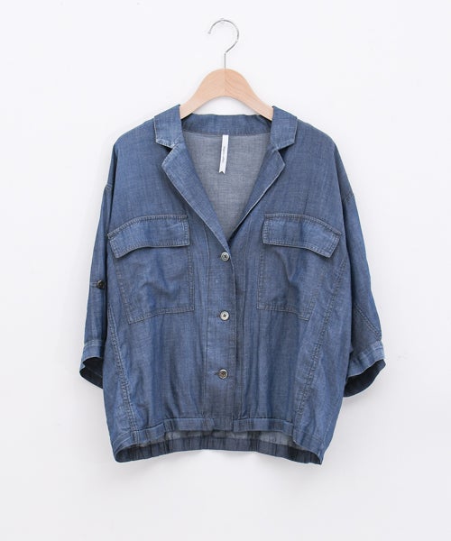 Dignite collier｜シアーデニムドルマンジャケット [[80268215]][F