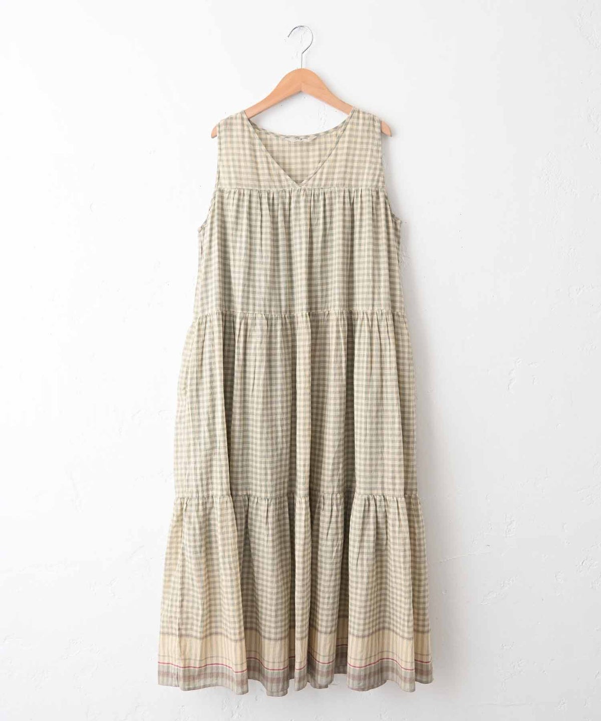 Antiquite's｜ギンガムインドカディワンピース [[1101134]][C]