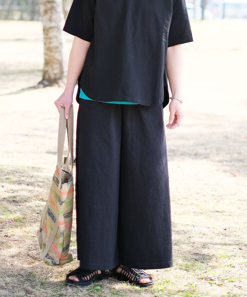  her.｜カット素材イージーガウチョパンツ [[CE3PT260501]][C]