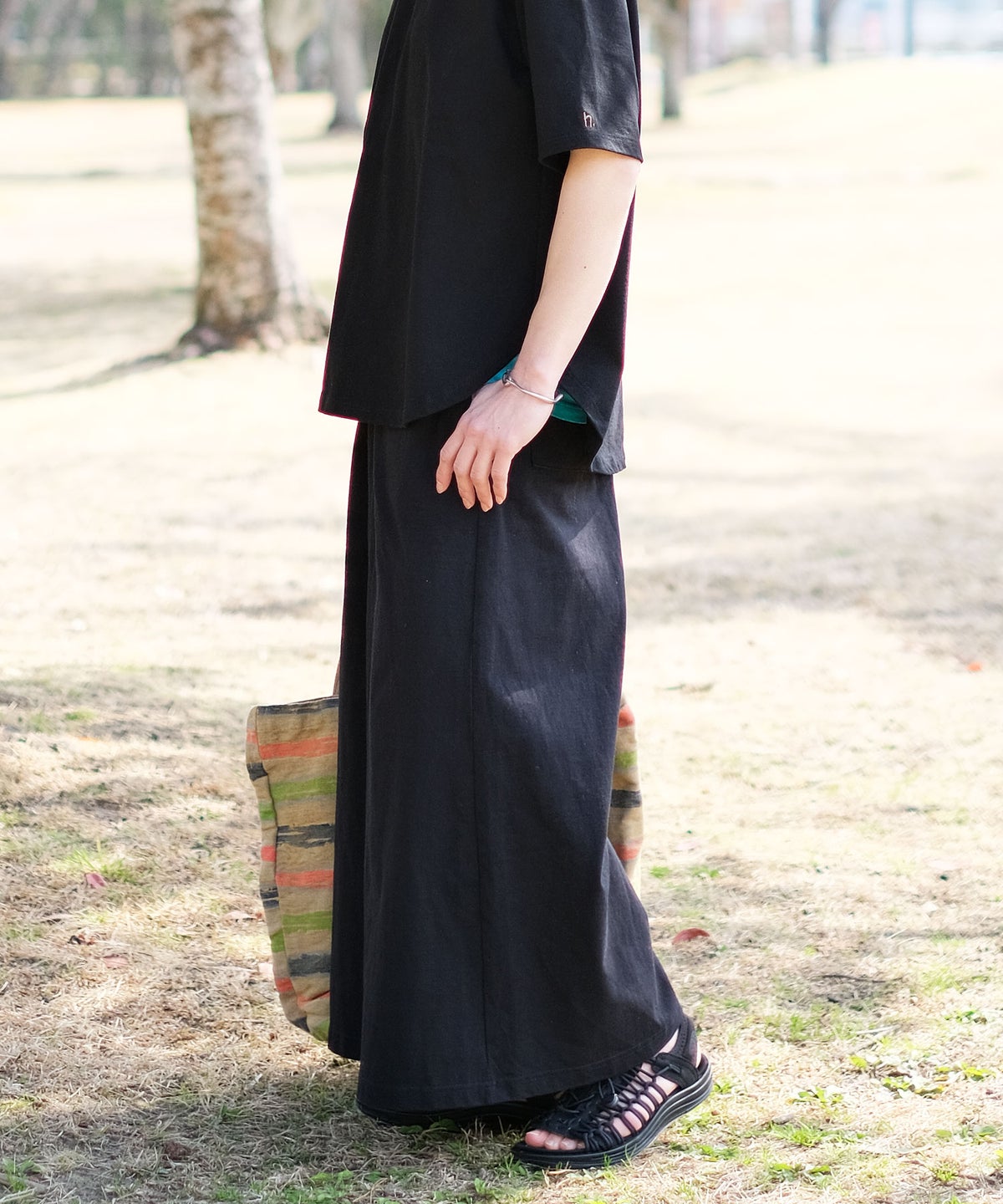  her.｜カット素材イージーガウチョパンツ [[CE3PT260501]][C]