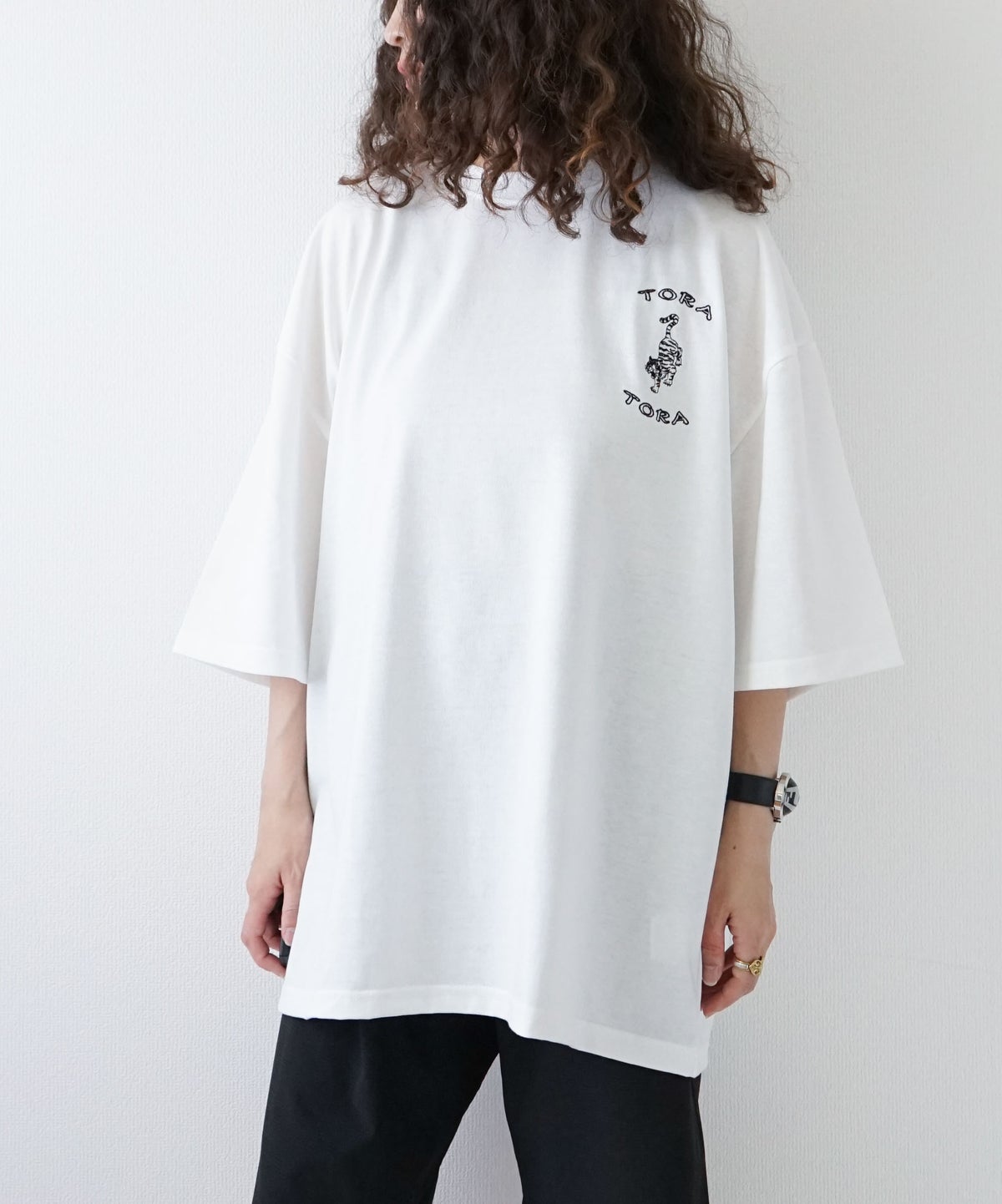 day standard｜度詰め天竺アニマル刺繍Tee [[111959]][D]