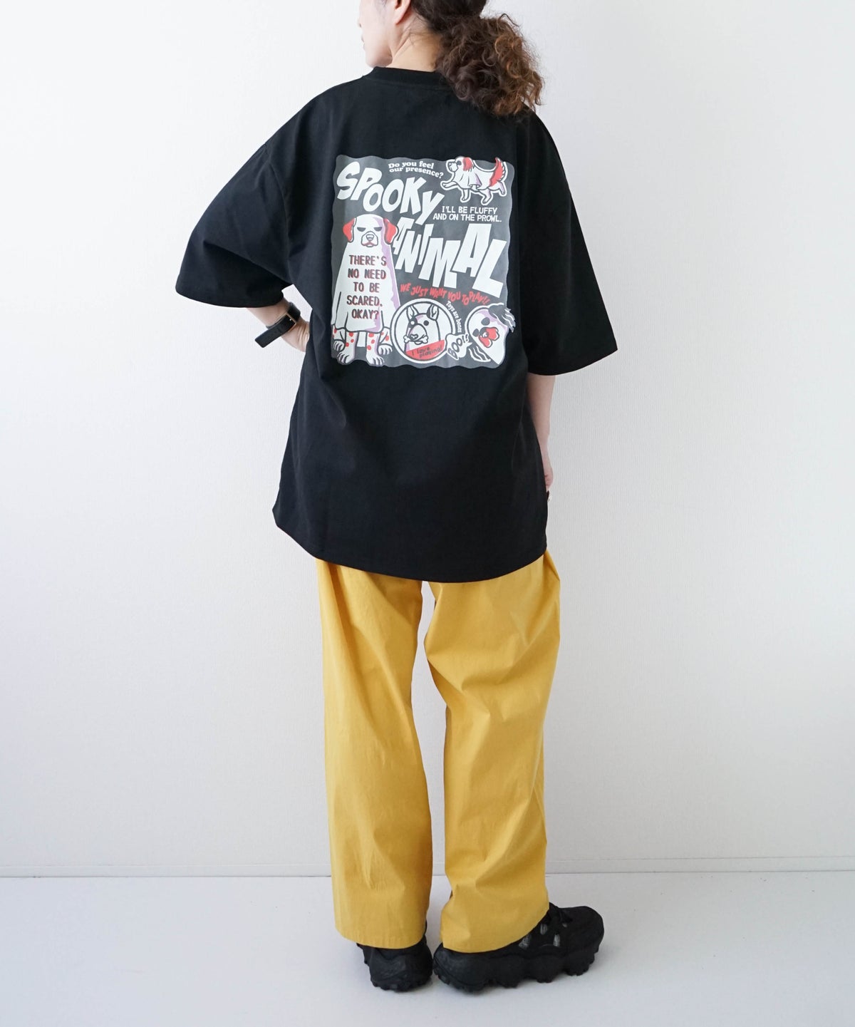 day standard｜度詰め天竺アニマル前後刺繍Tee [[131905]][D
