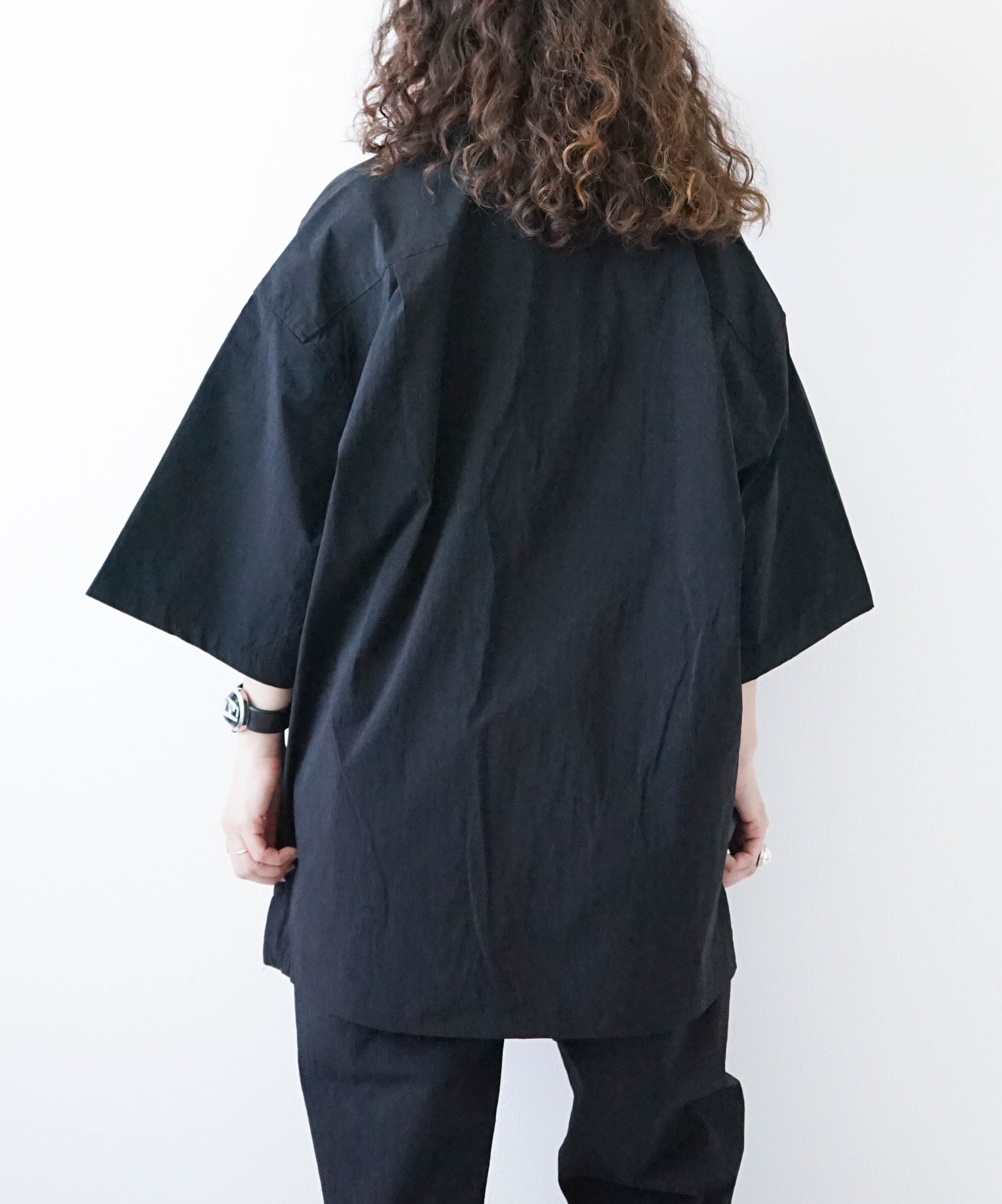 day standard｜ポリストレッチ接触冷感半袖オープンカラーシャツ