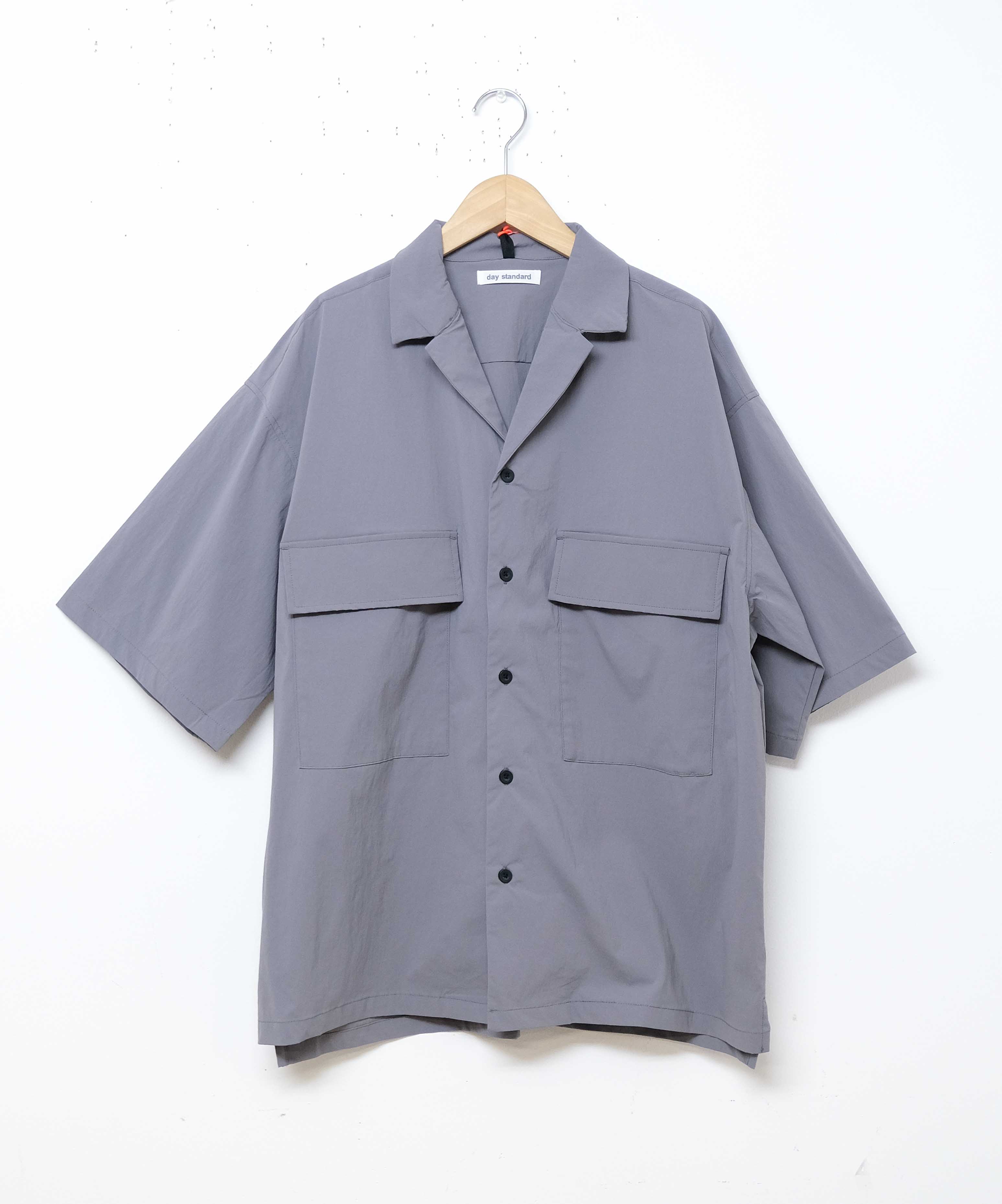 day standard｜ポリストレッチ接触冷感半袖オープンカラーシャツ