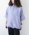 day standard｜シアサッカーチェック　ドローコード半袖シャツ [[261914]][D]