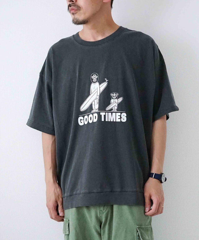 ジムマスター｜6.2OZ ピグメント GOOD TIMES ビッグTee [[G733784]][D]