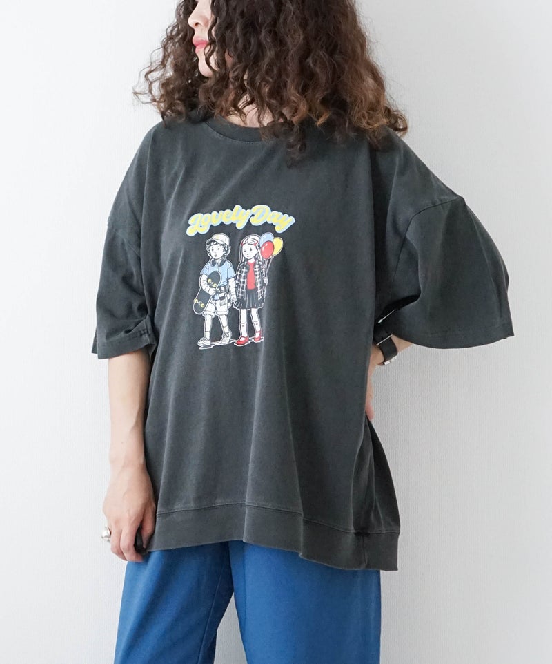 ジムマスター｜6.2OZ ピグメント Lovely Day ビッグTee [[G733787]][D]