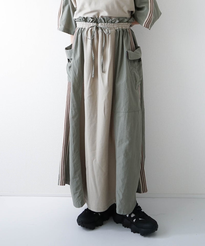 day standard｜トラックパンツリメイク風SK [[K262057-28]][D]