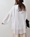 hagumu｜コットンリネンフーディーシャツ [[46269041]][C]