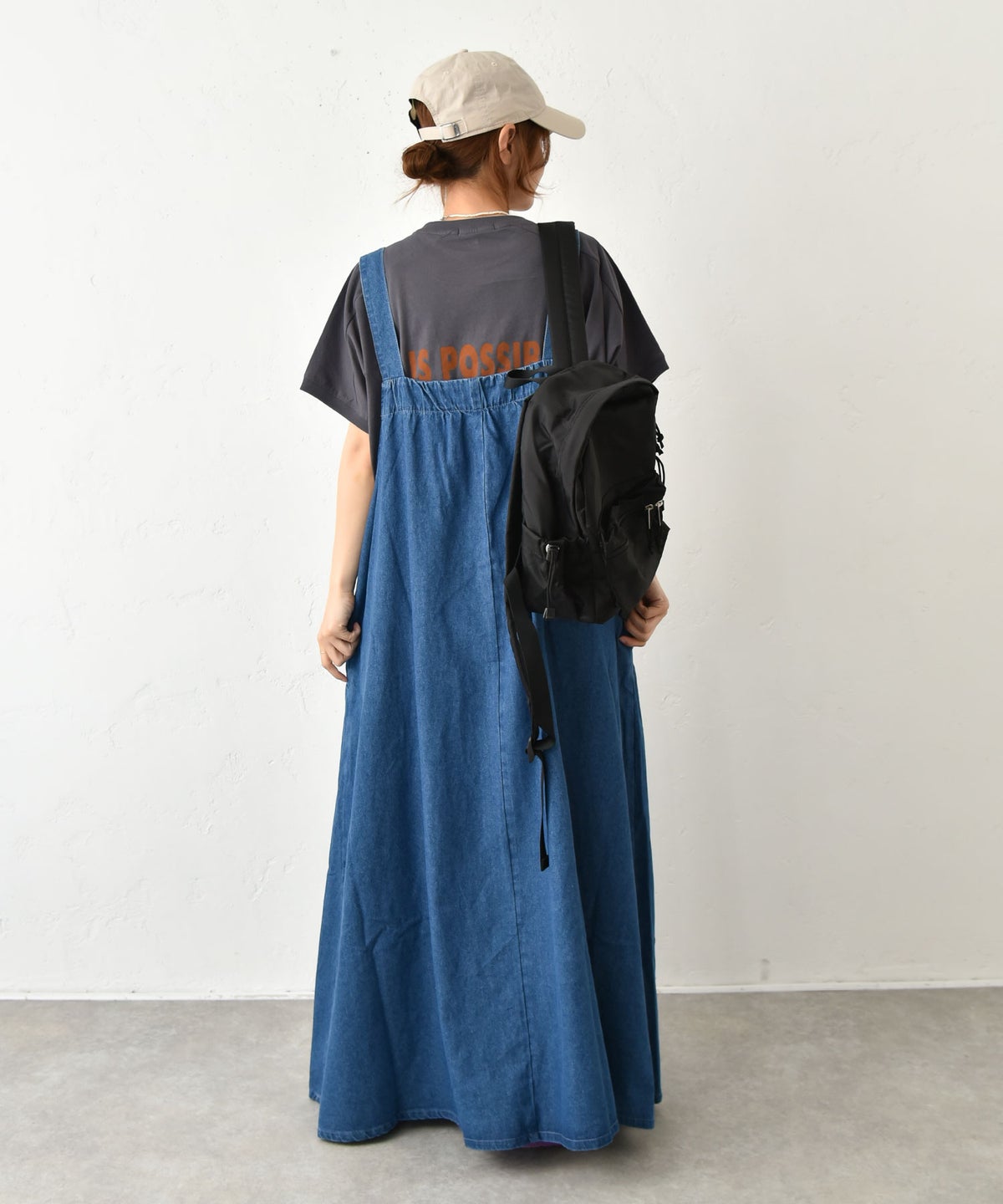  IN THE MARKET｜デニムフレアジャンパースカート [[SAT-0038]][C]