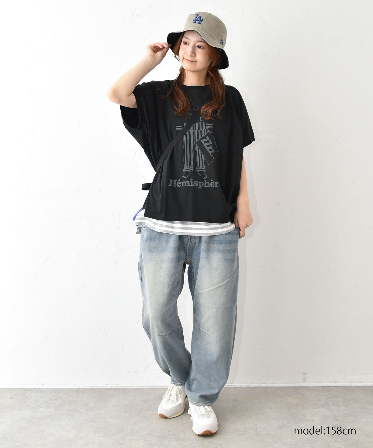 eka::｜変形ワイドパジャマプリントTee [[1611936]][C]