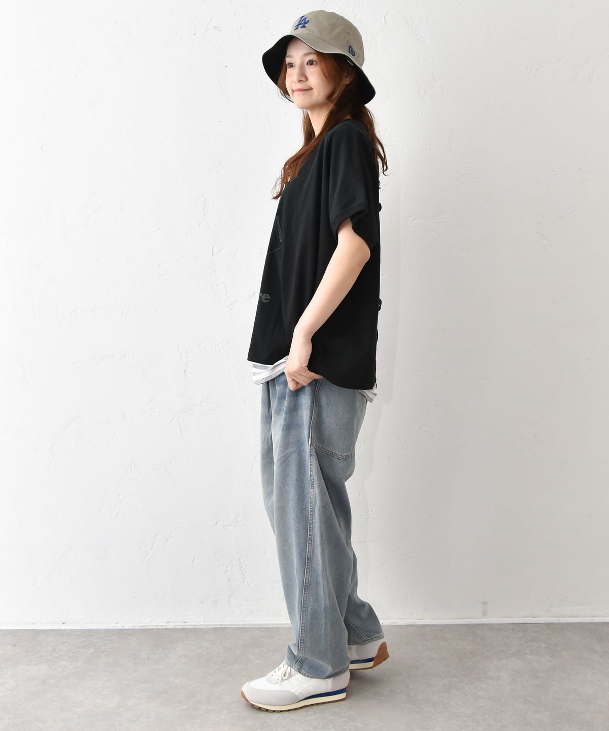 eka::｜変形ワイドパジャマプリントTee [[1611936]][C]