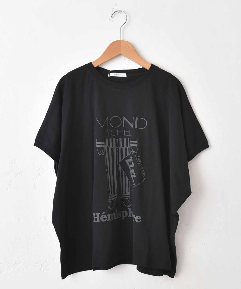 eka::｜変形ワイドパジャマプリントTee [[1611936]][C]