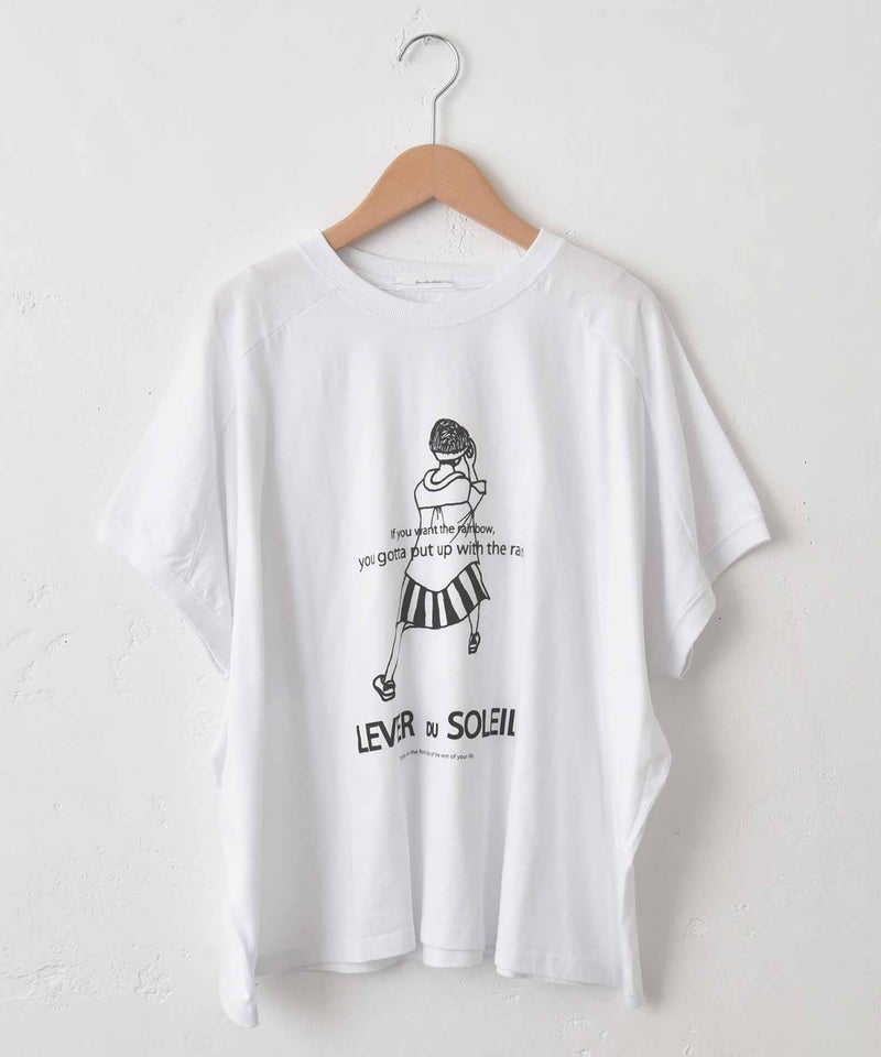 eka::｜変形ワイド女の子プリントTee [[1611937]][C]