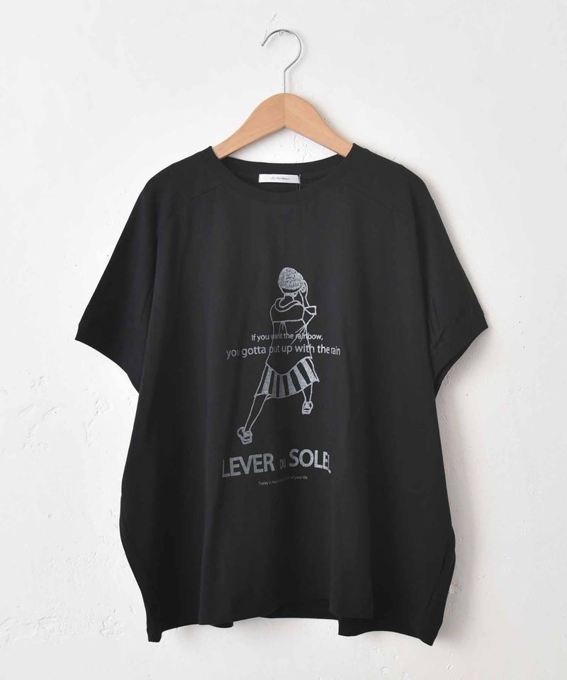 eka::｜変形ワイド女の子プリントTee [[1611937]][C]