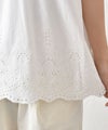 HEAVENLY｜コットンヘム刺繍ノースリーブトップス [[2624072]][C]