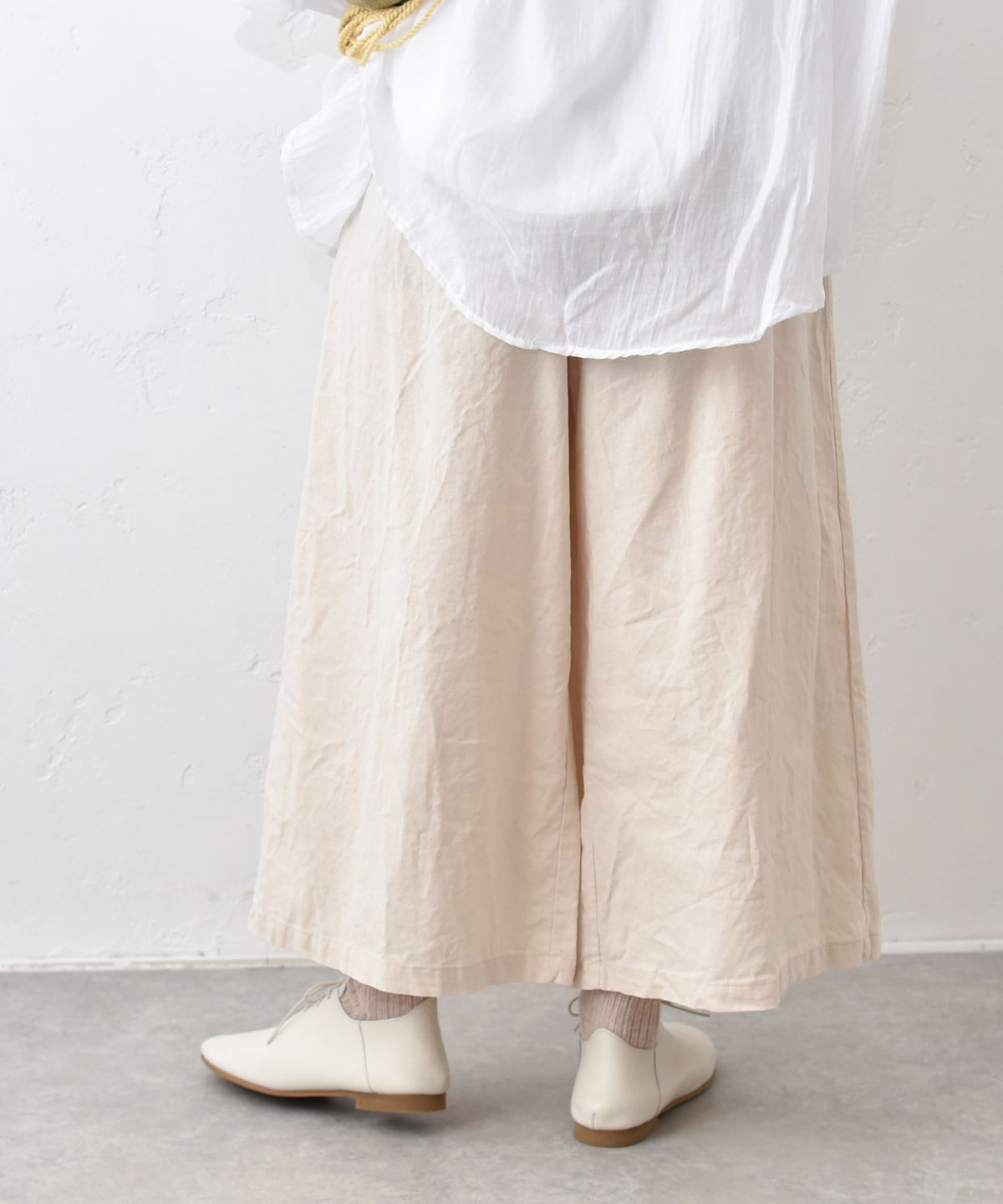sloe｜綿麻ガウチョパンツ [[8803880]][C]