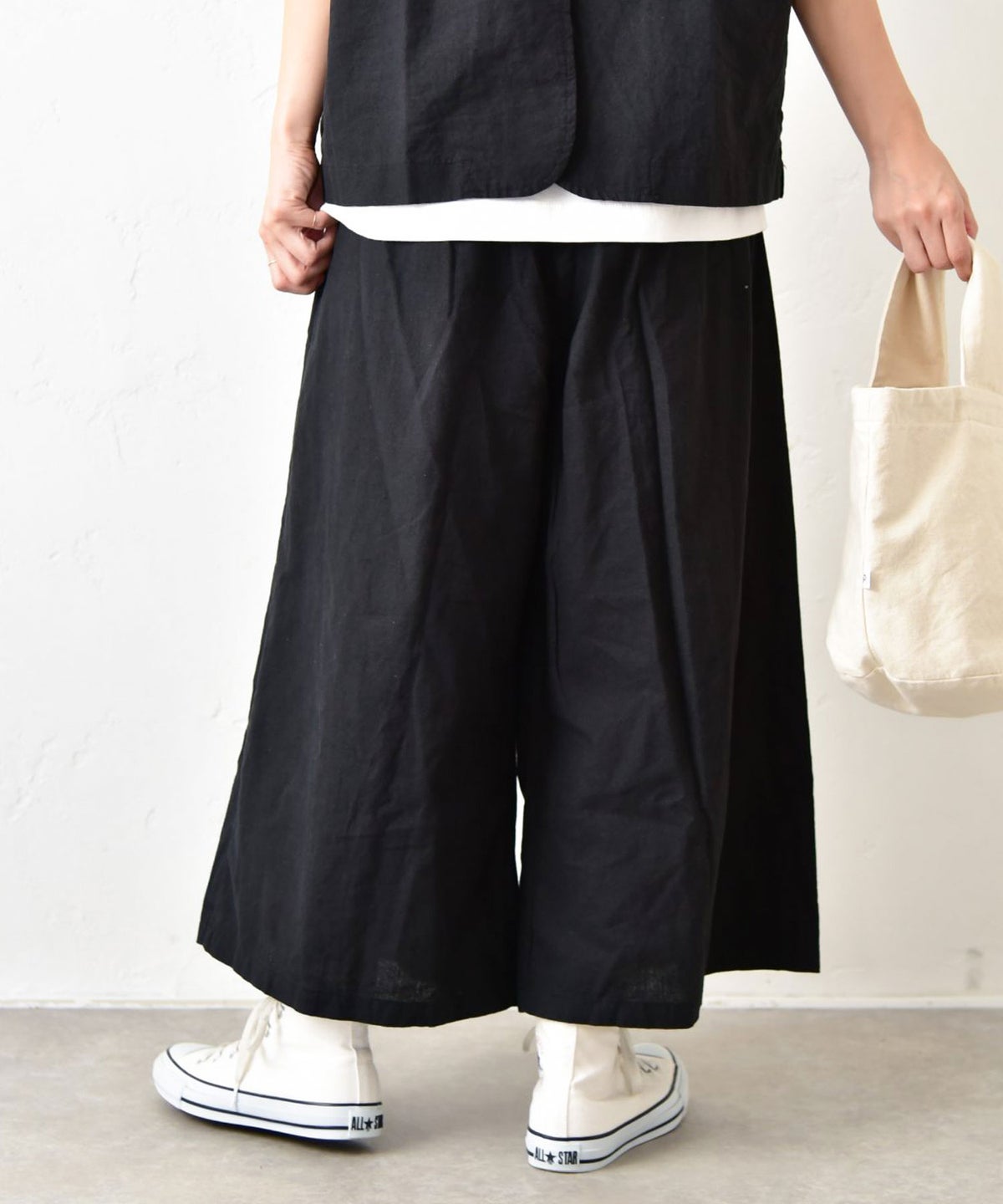 sloe｜綿麻ガウチョパンツ [[8803880]][C]