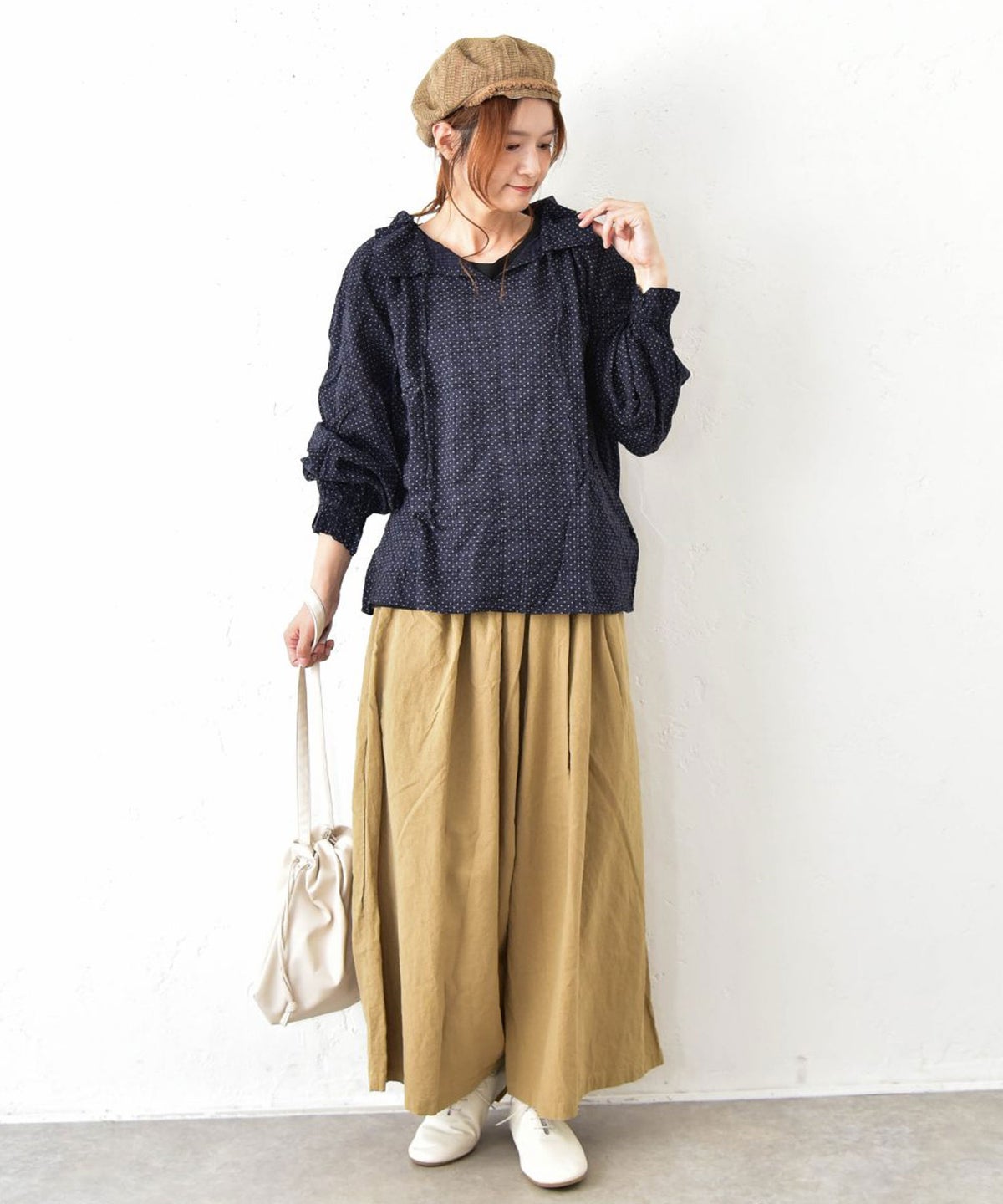 sloe｜綿麻ガウチョパンツ [[8803880]][C]