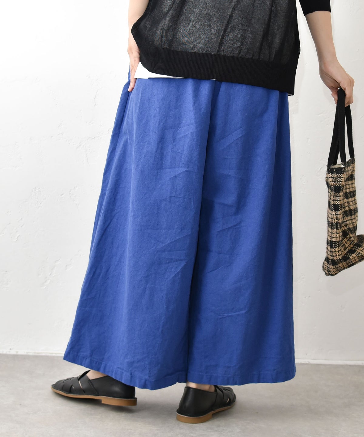sloe｜綿麻ガウチョパンツ [[8803880]][C]