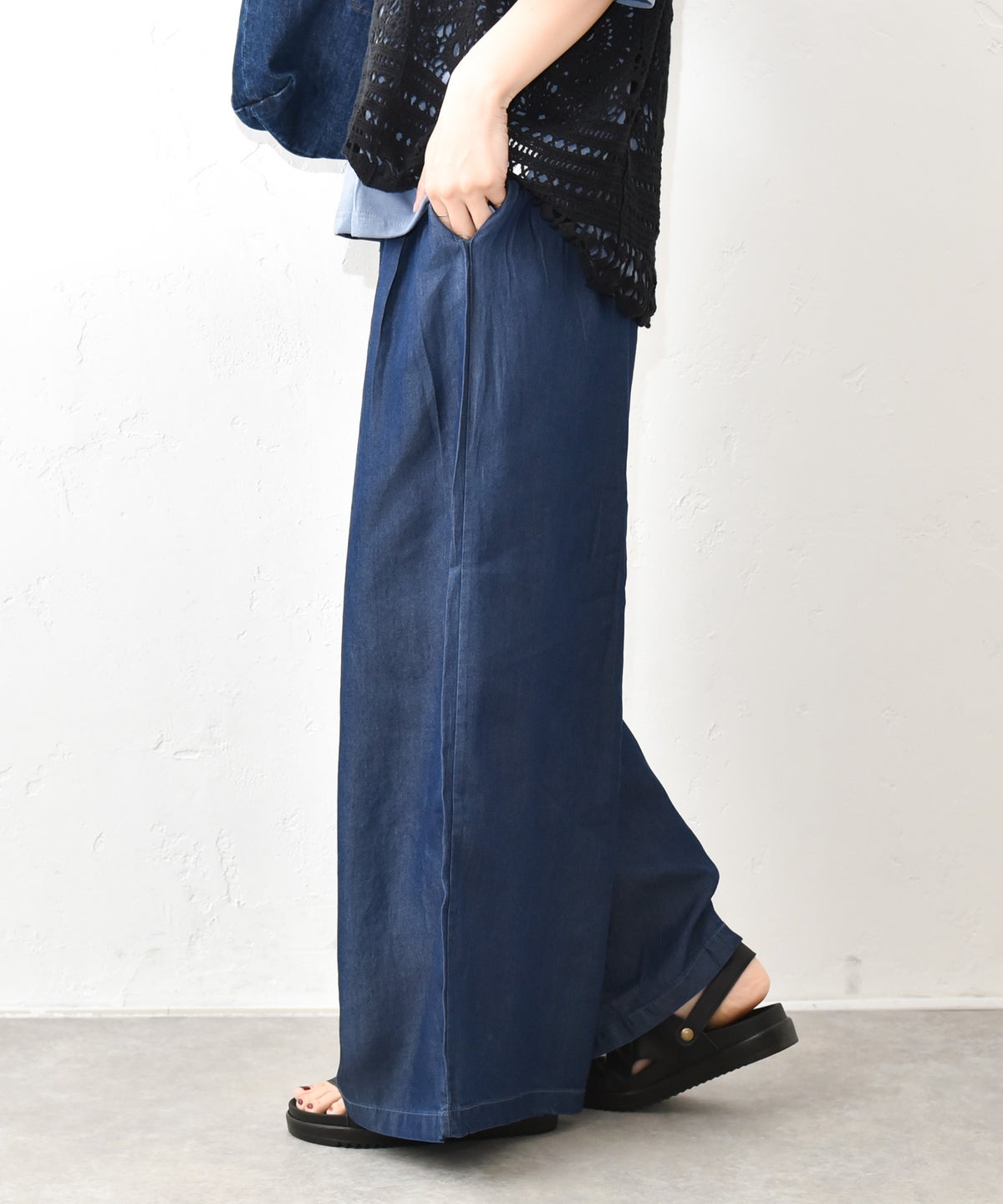 hagumu｜ウエストタックワイドパンツ [[5362181]][C]