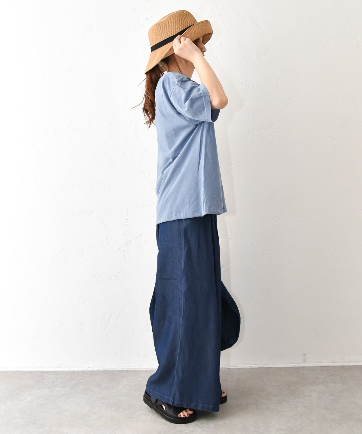 hagumu｜ウエストタックワイドパンツ [[5362181]][C]
