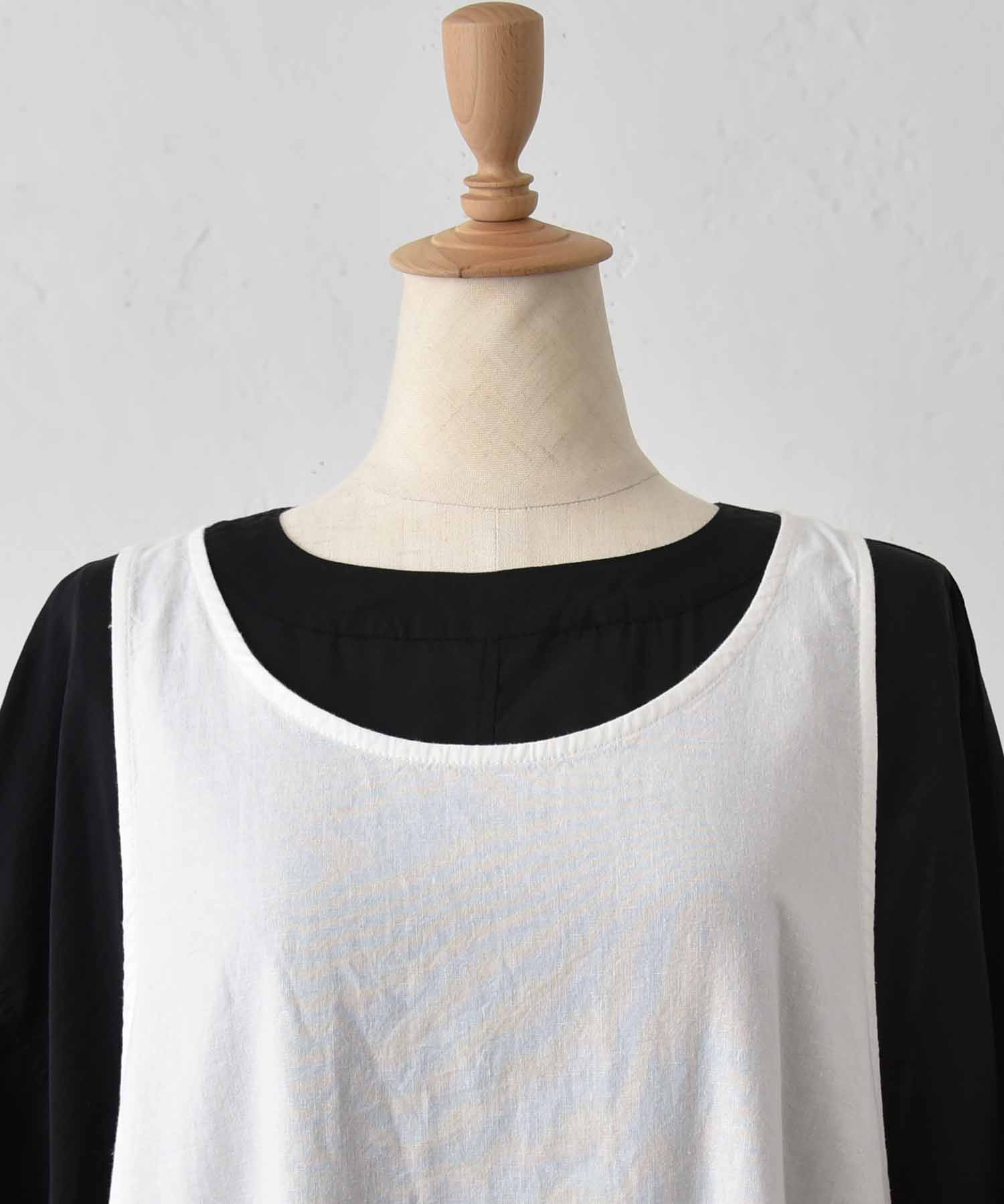 hagumu｜リネン混エプロンワンピース [[hag-191]][C] | ma28 ONLINE STORE
