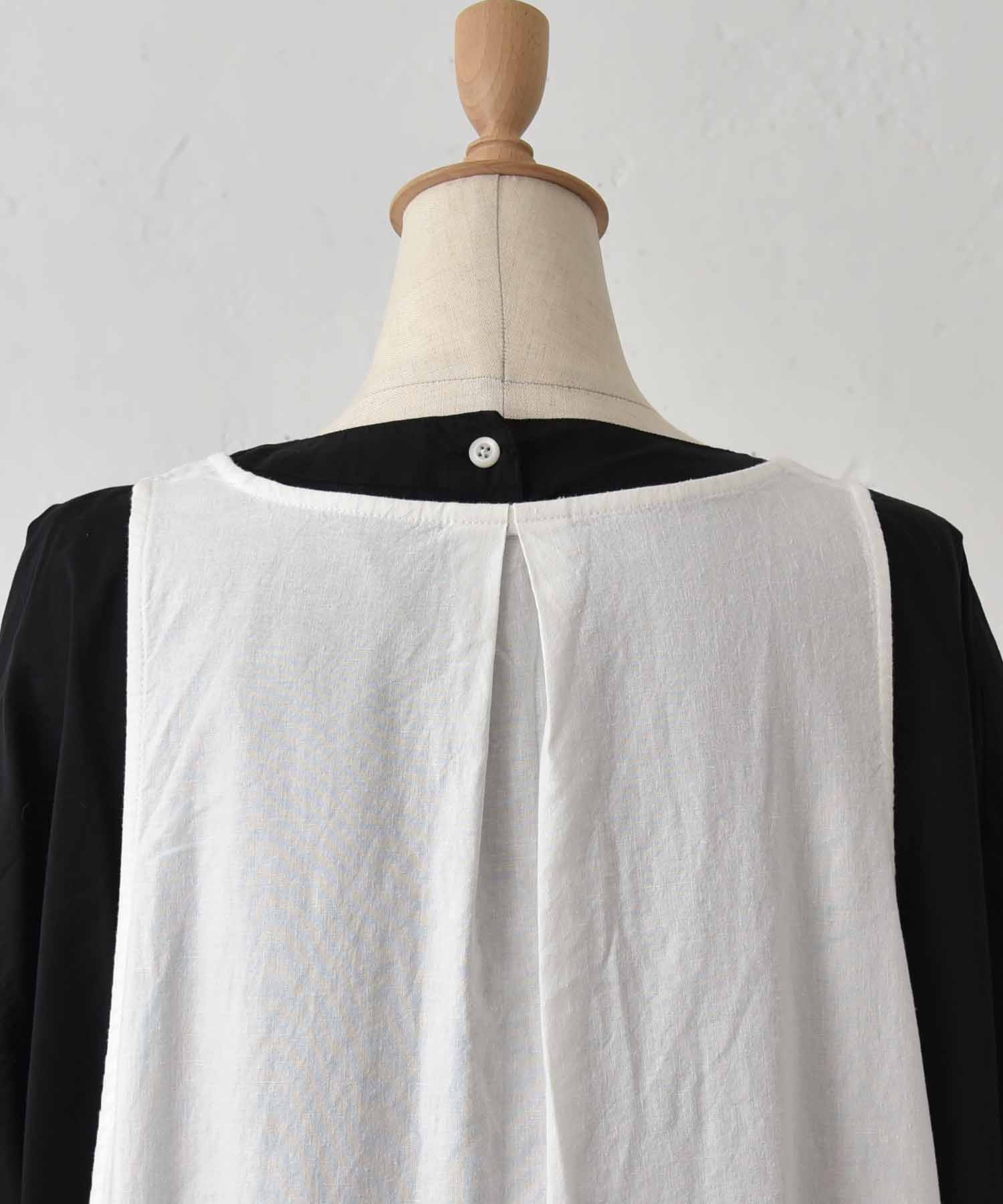 hagumu｜リネン混エプロンワンピース [[hag-191]][C] | ma28 ONLINE STORE
