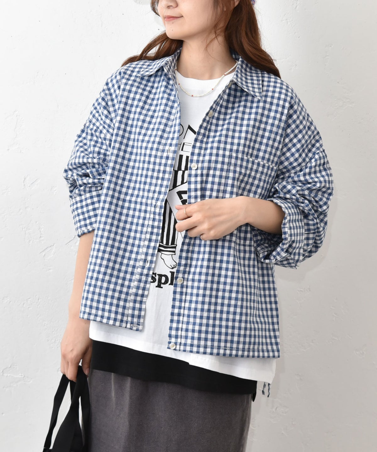 IN THE MARKET｜裾絞りシャツ [[C-2554]][C]