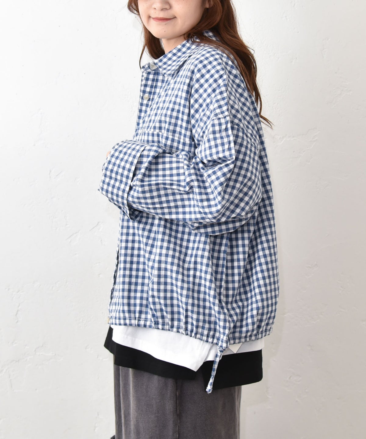 IN THE MARKET｜裾絞りシャツ [[C-2554]][C]