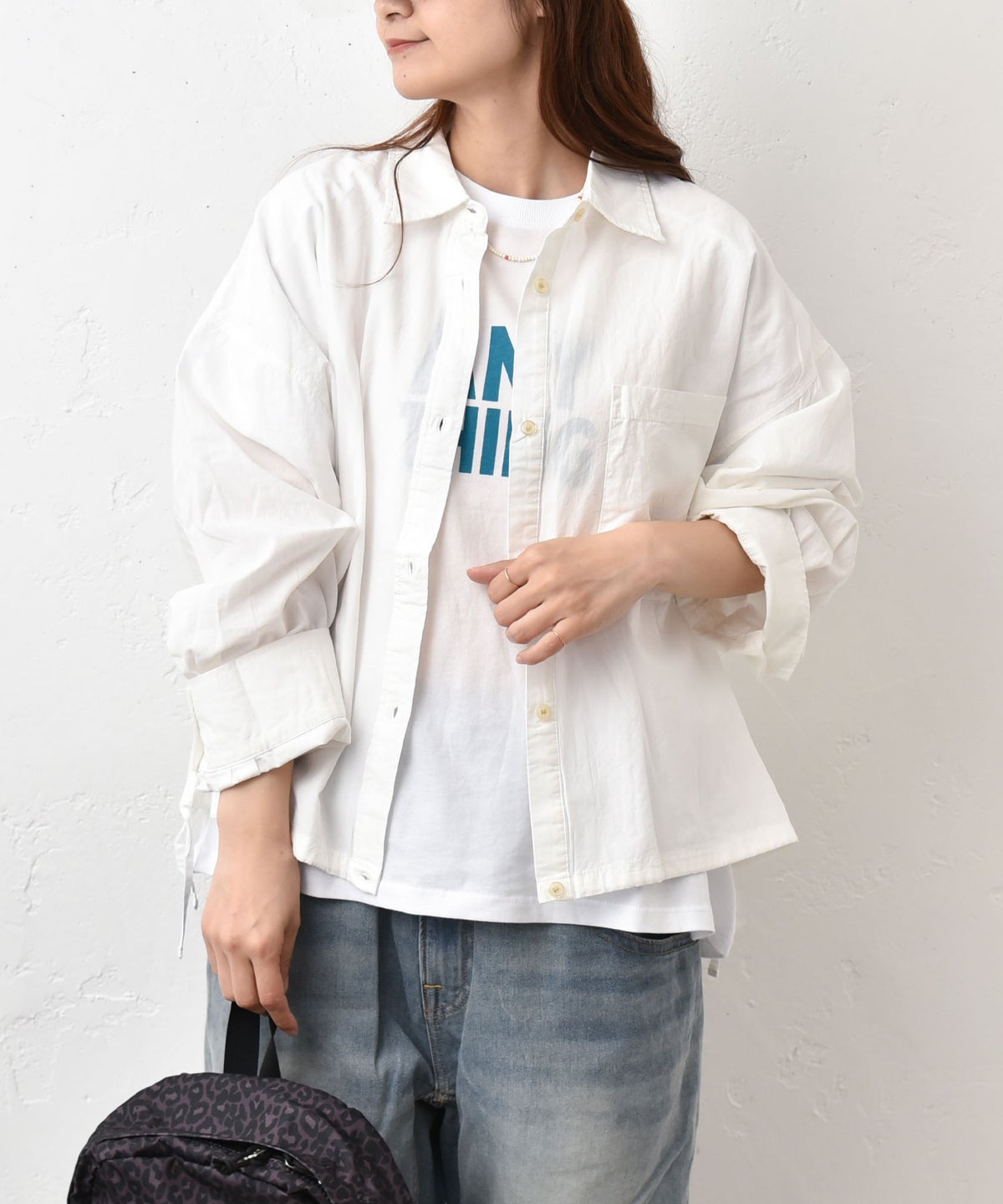 IN THE MARKET｜裾絞りシャツ [[C-2554]][C]