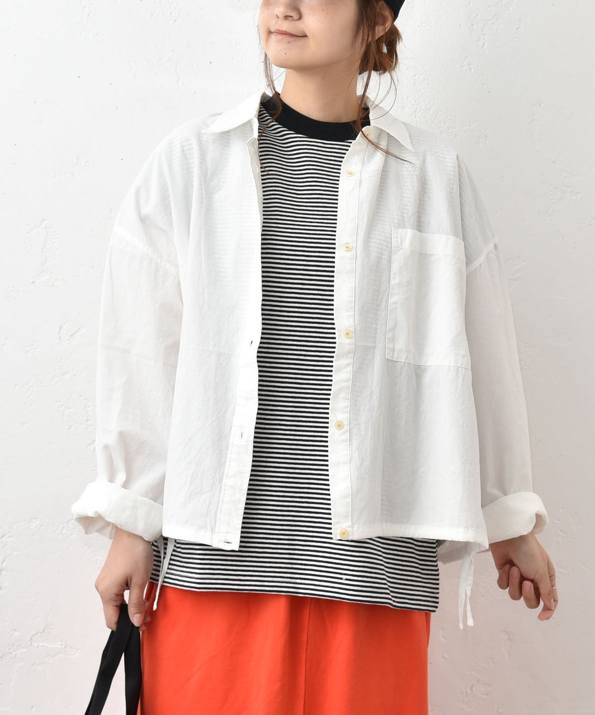 IN THE MARKET｜裾絞りシャツ [[C-2554]][C]