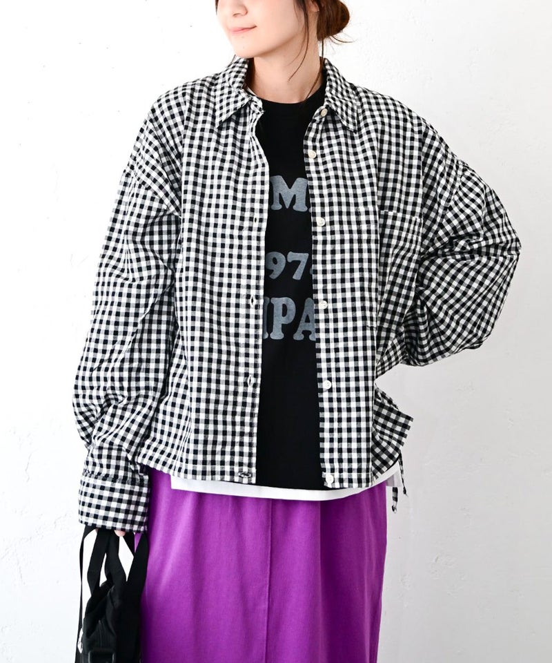 IN THE MARKET｜裾絞りシャツ [[C-2554]][C]
