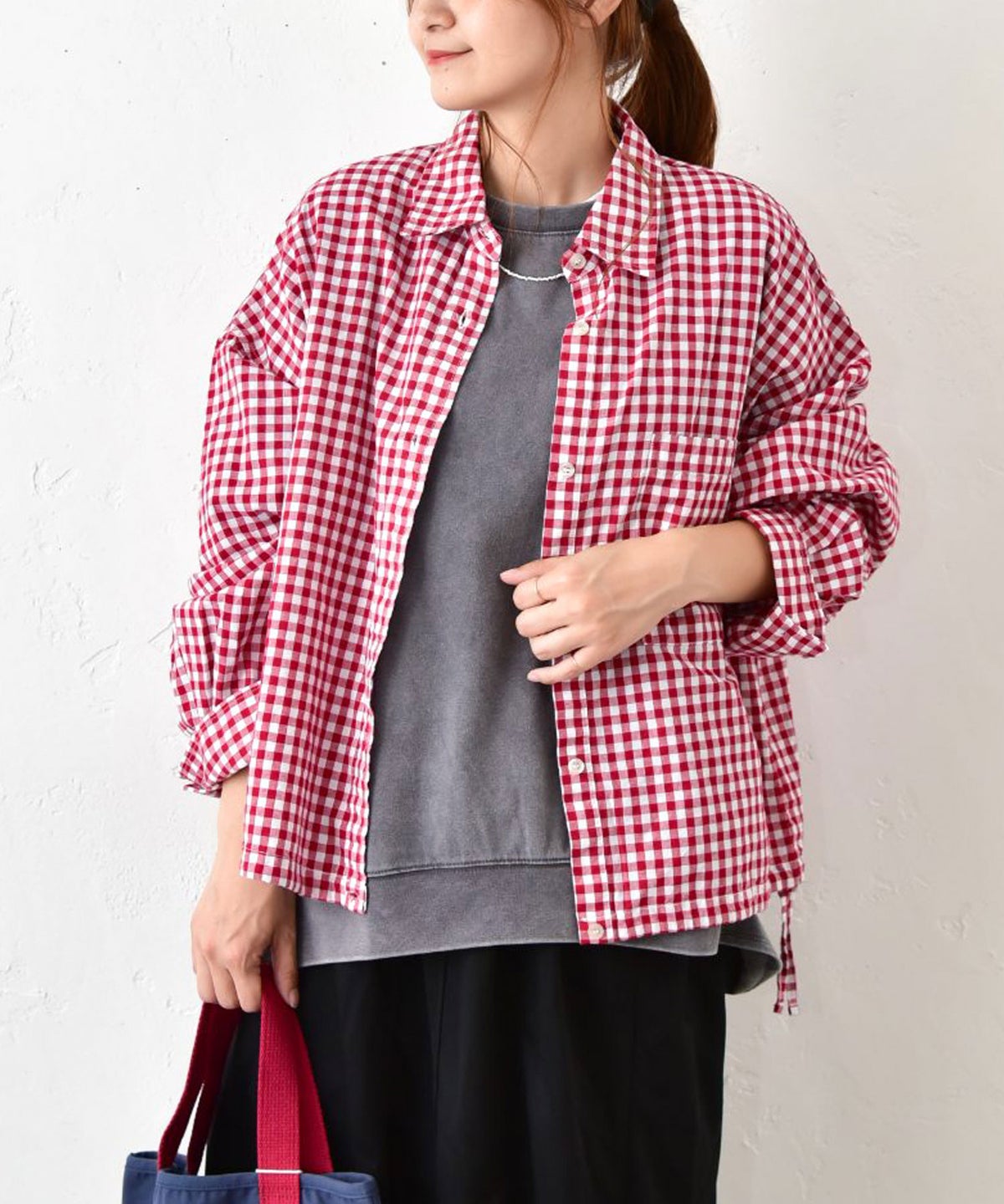 IN THE MARKET｜裾絞りシャツ [[C-2554]][C]