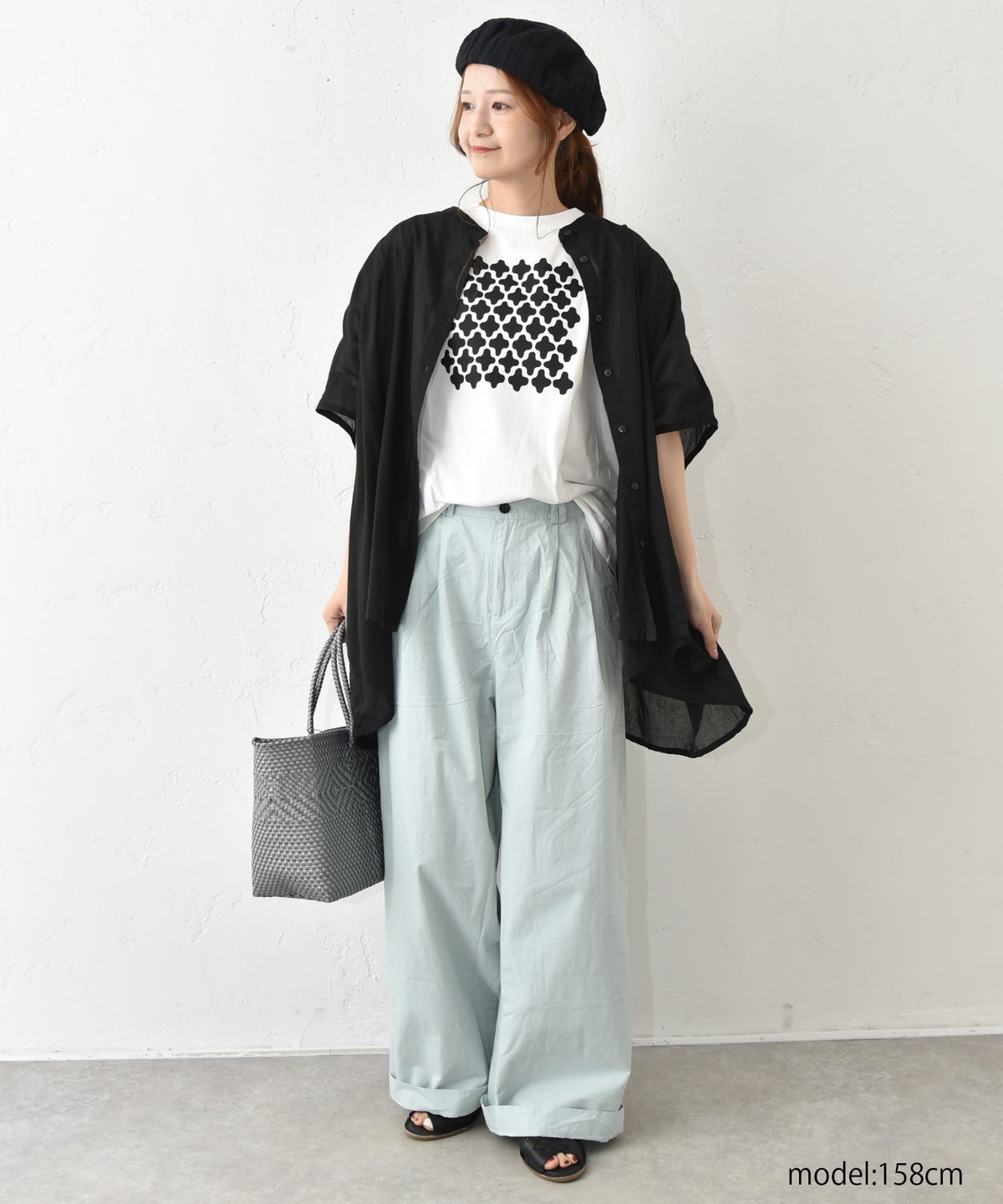 hagumu｜コットンボイルワイドドルマンシャツ [[41098262]][C]