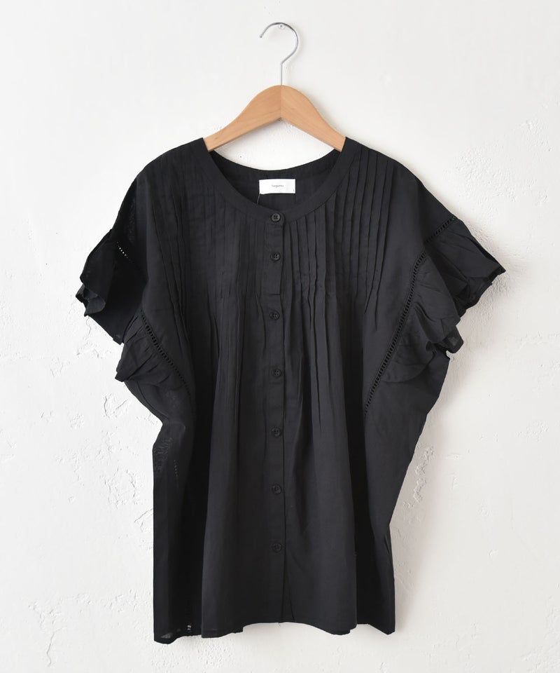 hagumu｜袖フリルピンタックブラウス [[36098262]][C]
