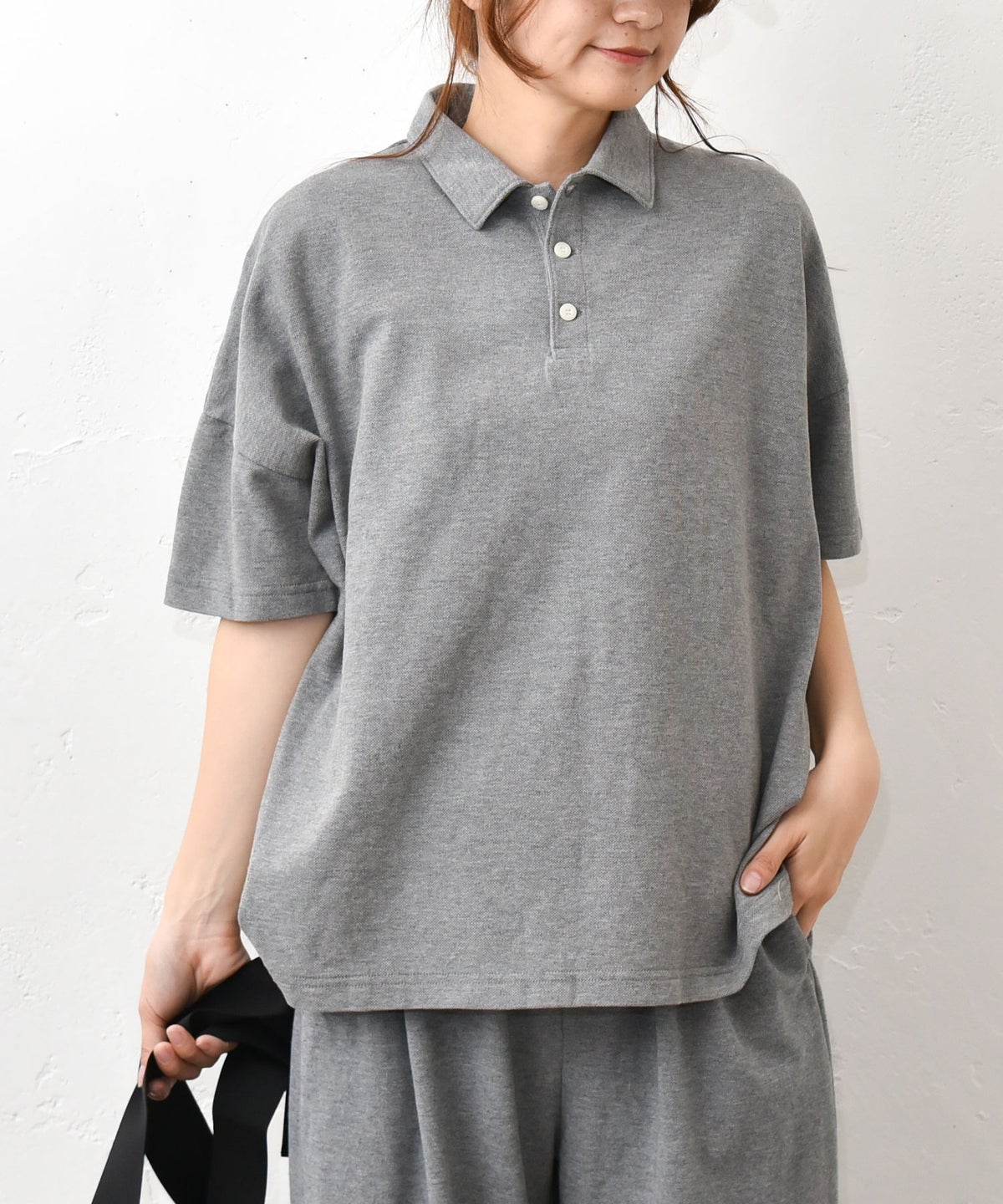  Our.｜かのこ素材ポロカットソー [[C-9058]][C]
