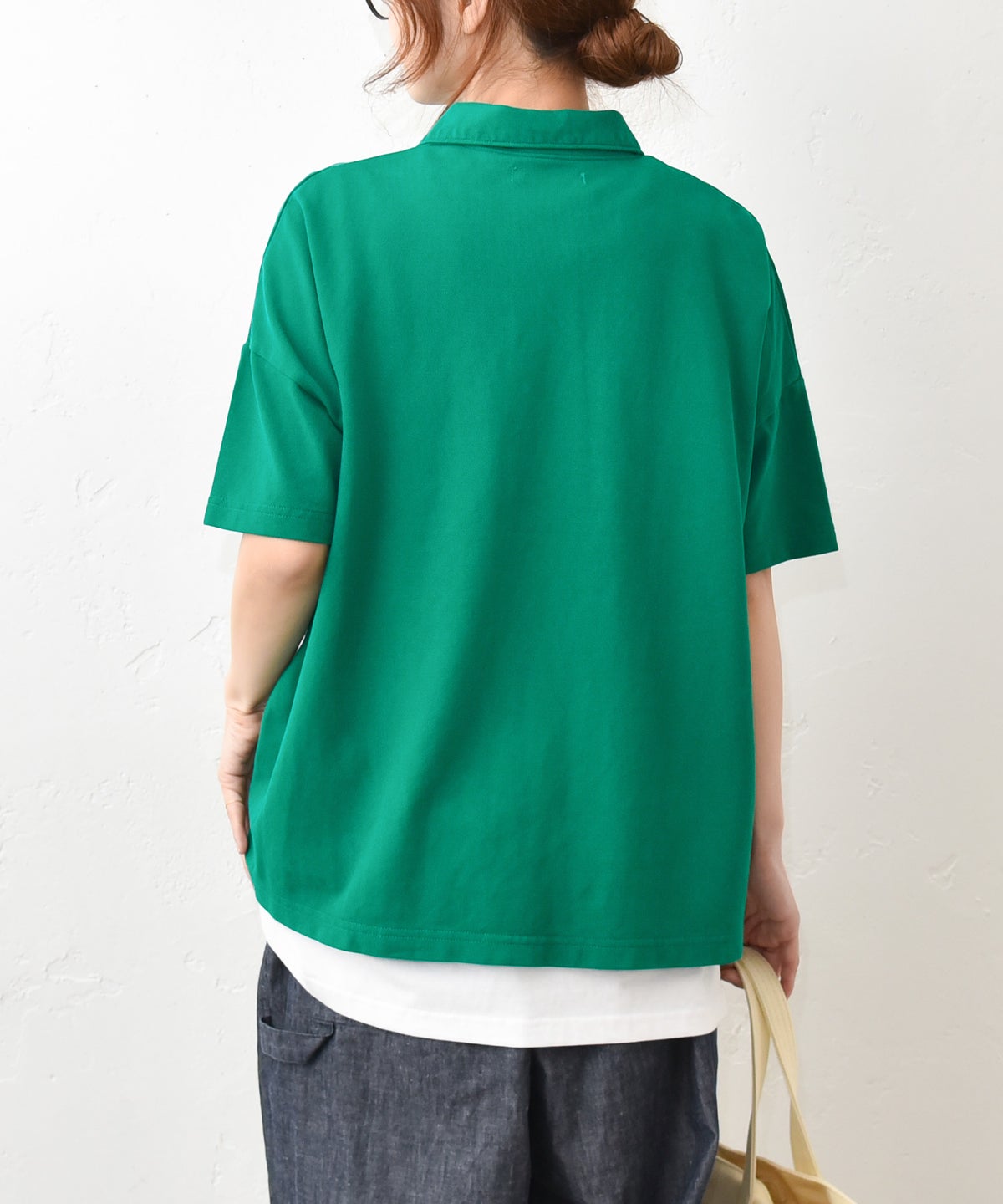  Our.｜かのこ素材ポロカットソー [[C-9058]][C]