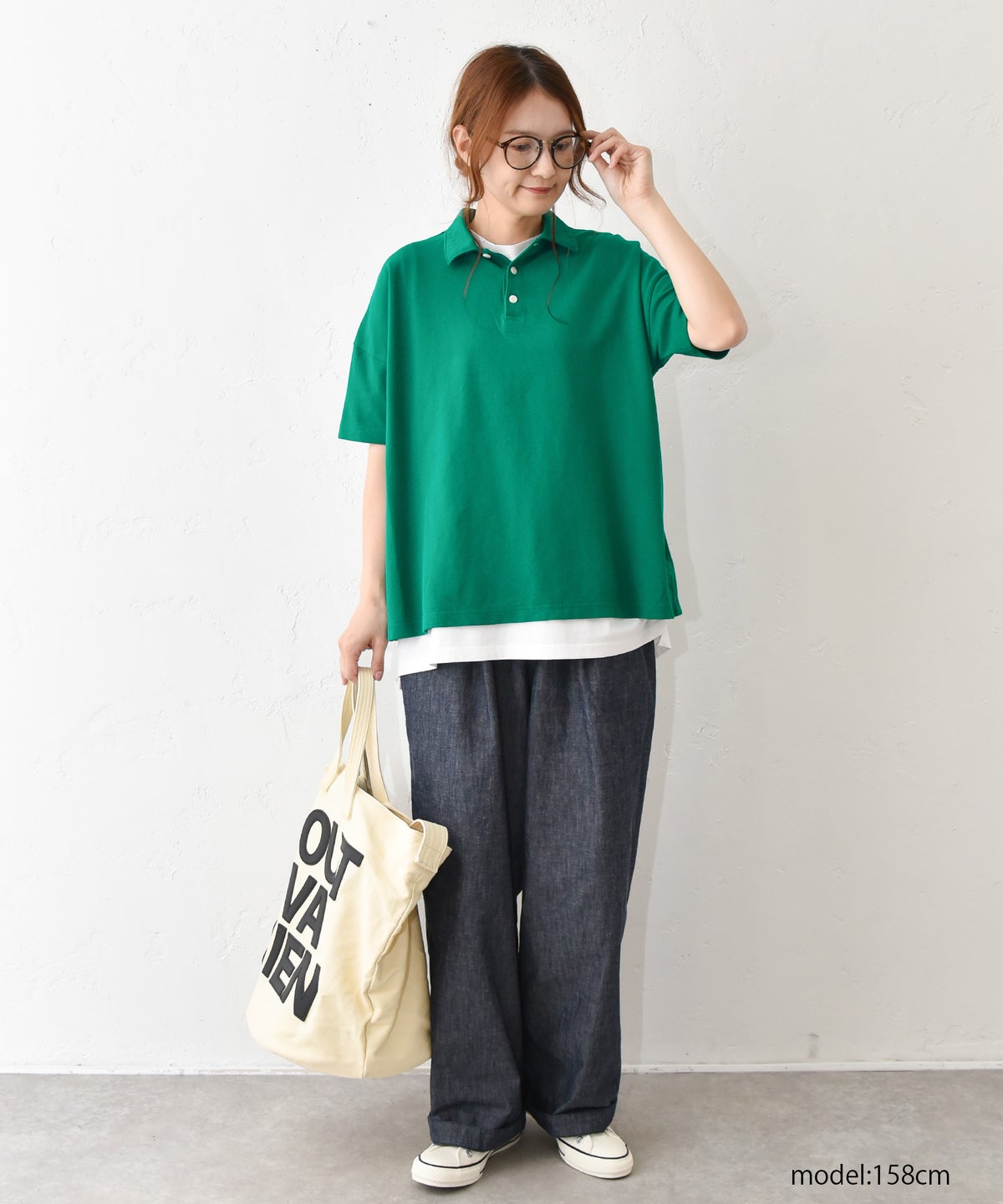  Our.｜かのこ素材ポロカットソー [[C-9058]][C]