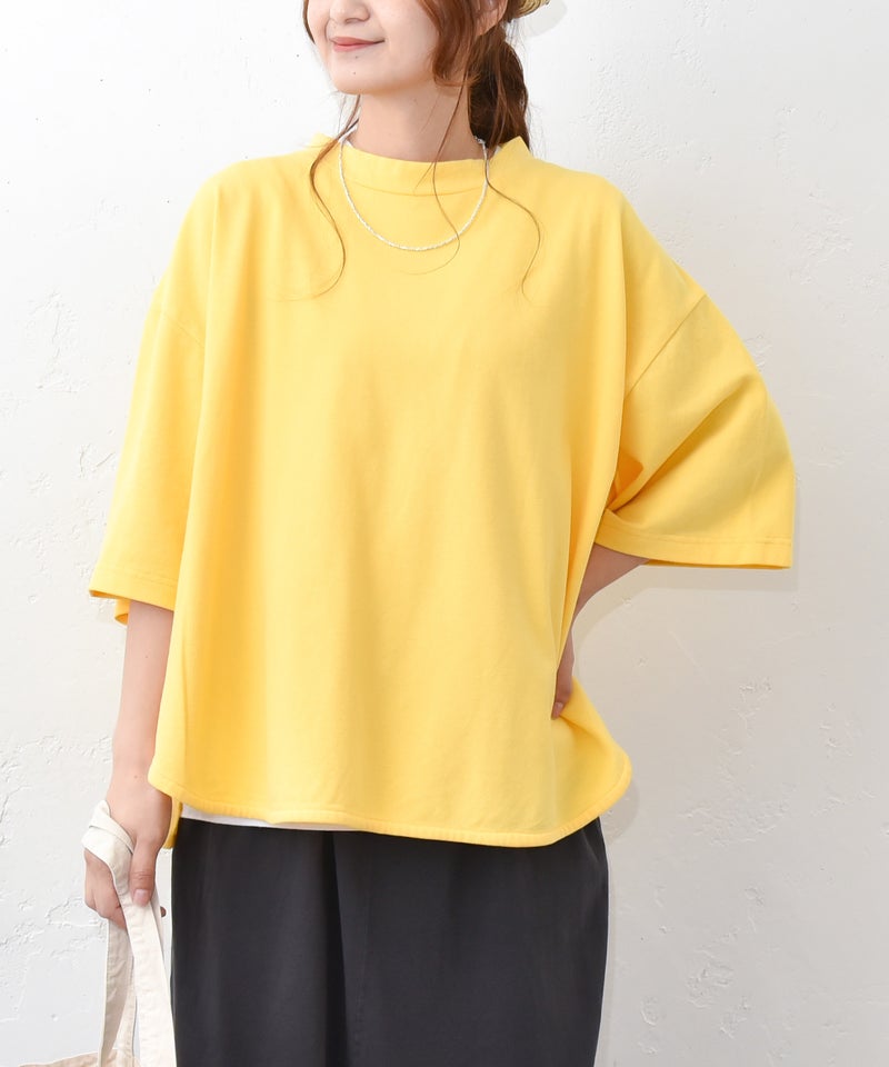 Our.｜かのこ素材モックネックカットソー [[C-9059]][C]