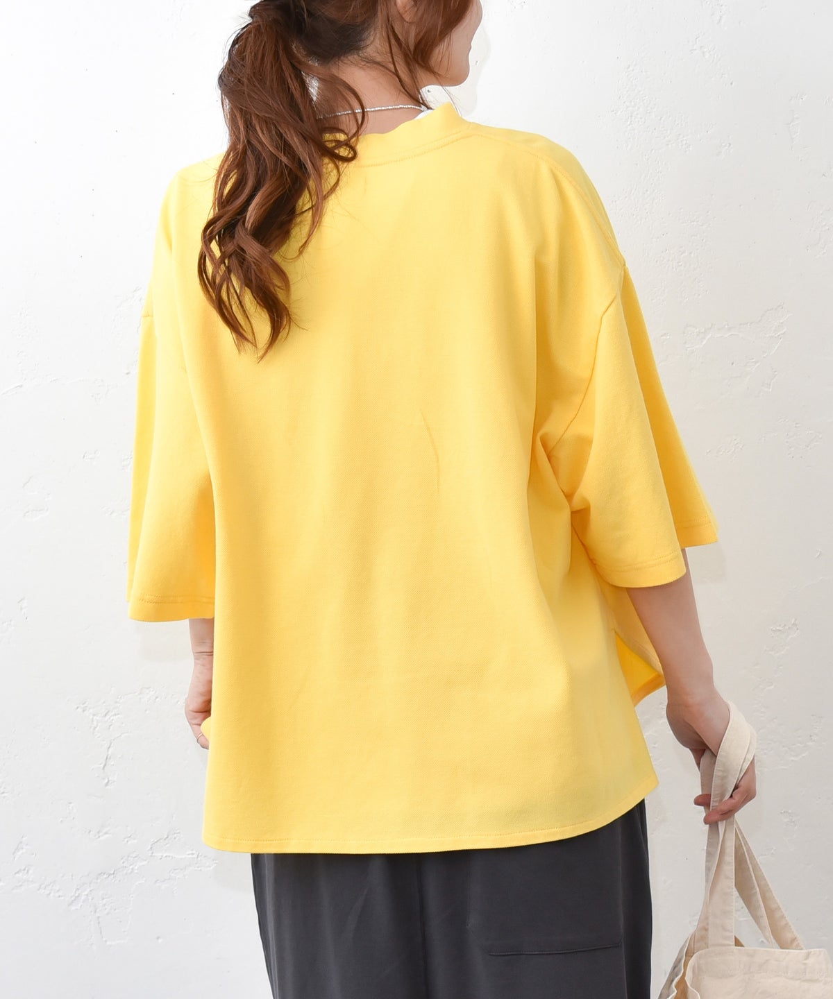 Our.｜かのこ素材モックネックカットソー [[C-9059]][C]
