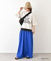 and quarter｜バック布帛ワッペンTシャツ [[131307F]][C]
