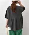 IN THE MARKET｜ピグメント天竺リメイク風切替ギャザープリントTシャツ [[66062162]][C]