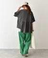 IN THE MARKET｜ピグメント天竺リメイク風切替ギャザープリントTシャツ [[66062162]][C]