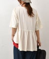 IN THE MARKET｜ピグメント天竺リメイク風切替ギャザープリントTシャツ [[66062162]][C]